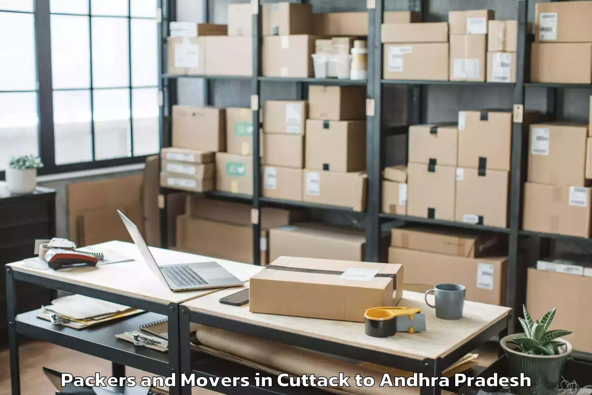 Reliable Cuttack to Komarolu Packers And Movers